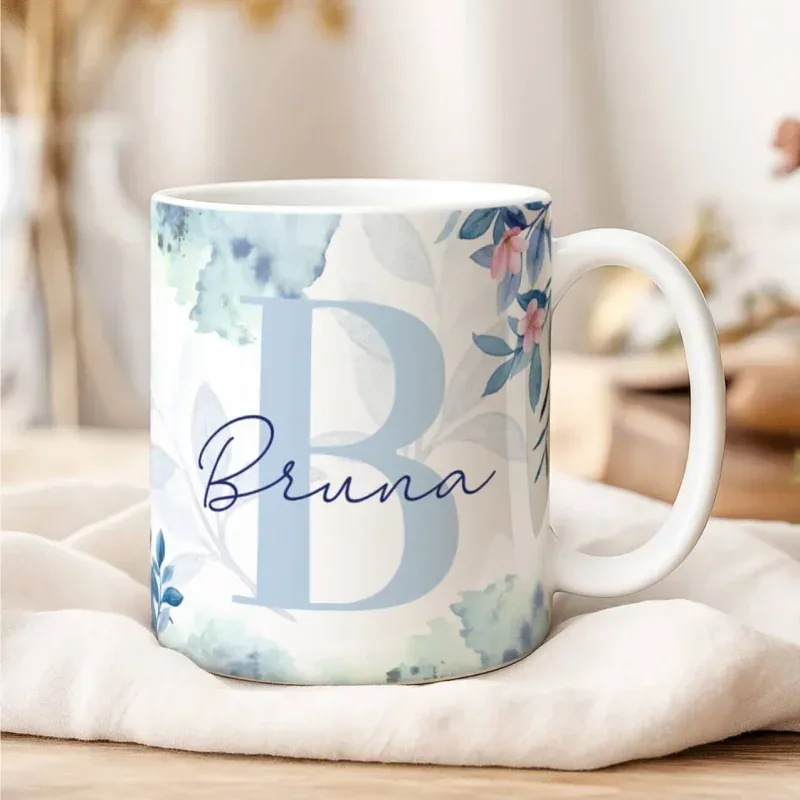 Caneca Alfabeto Floral A a Z Versão 2-gallery