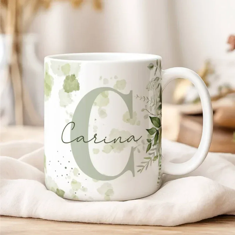Caneca Alfabeto Floral A a Z Versão 2-gallery