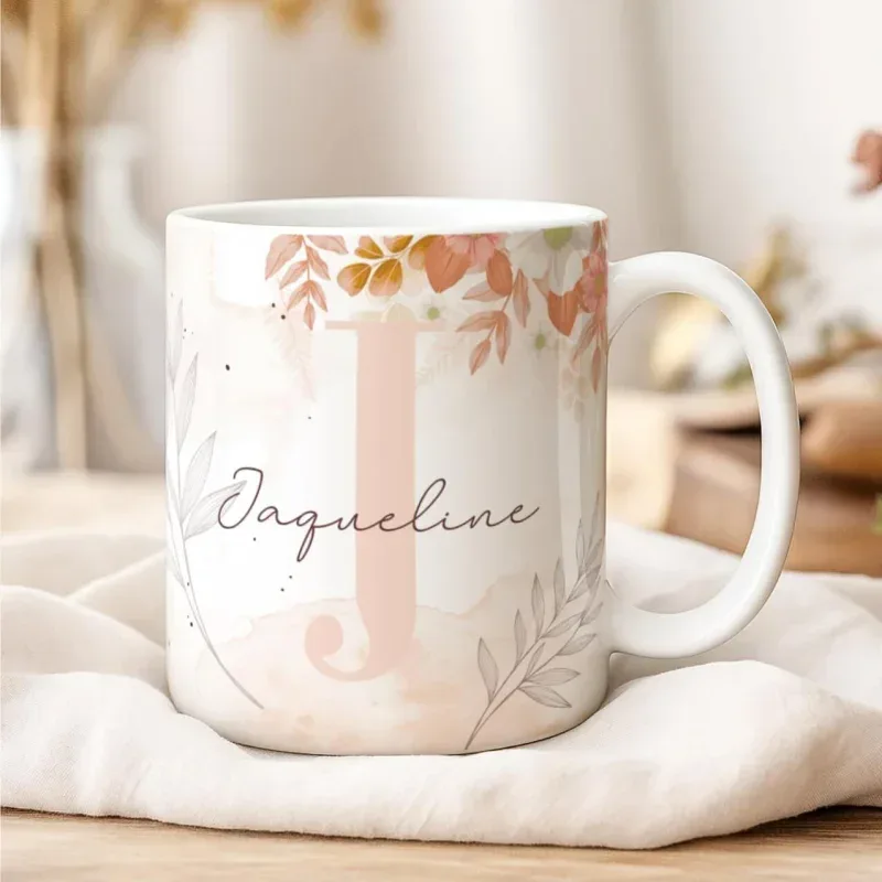 Caneca Alfabeto Floral A a Z Versão 2-gallery