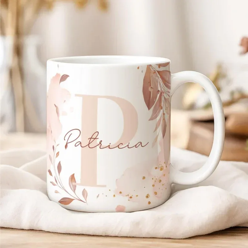 Caneca Alfabeto Floral A a Z Versão 2-gallery