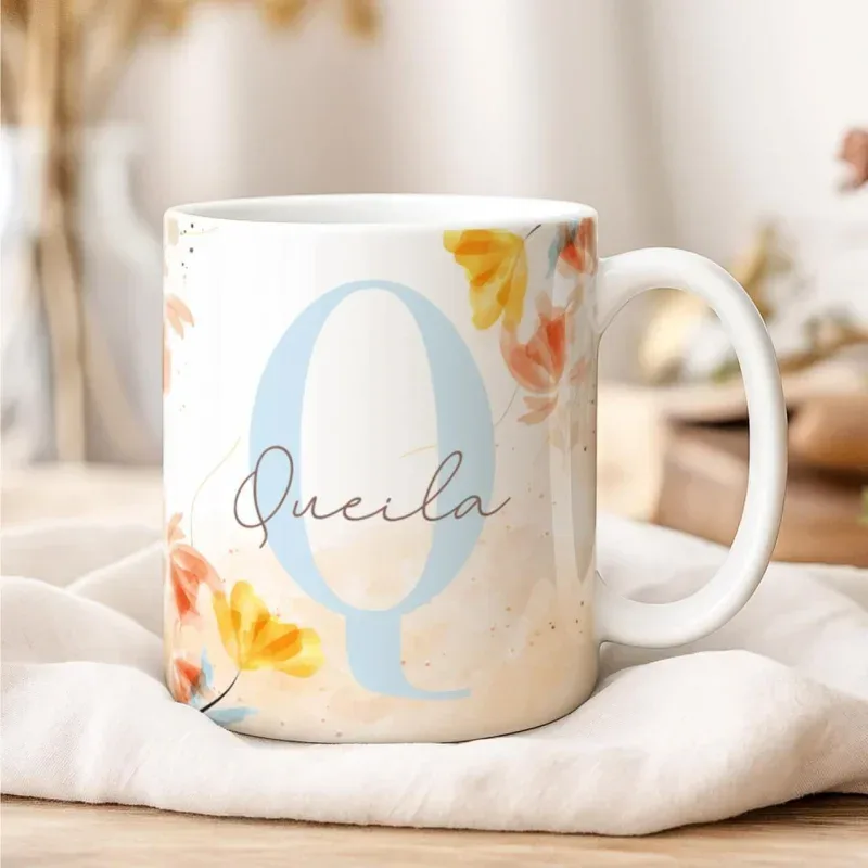 Caneca Alfabeto Floral A a Z Versão 2-gallery