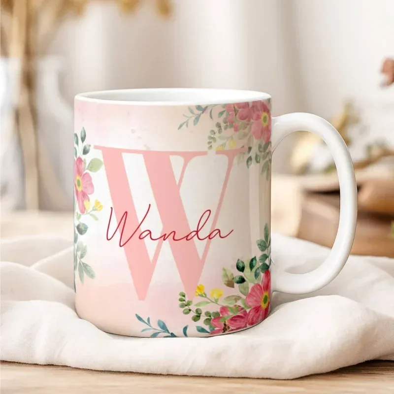 Caneca Alfabeto Floral A a Z Versão 2-gallery