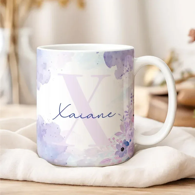 Caneca Alfabeto Floral A a Z Versão 2-gallery