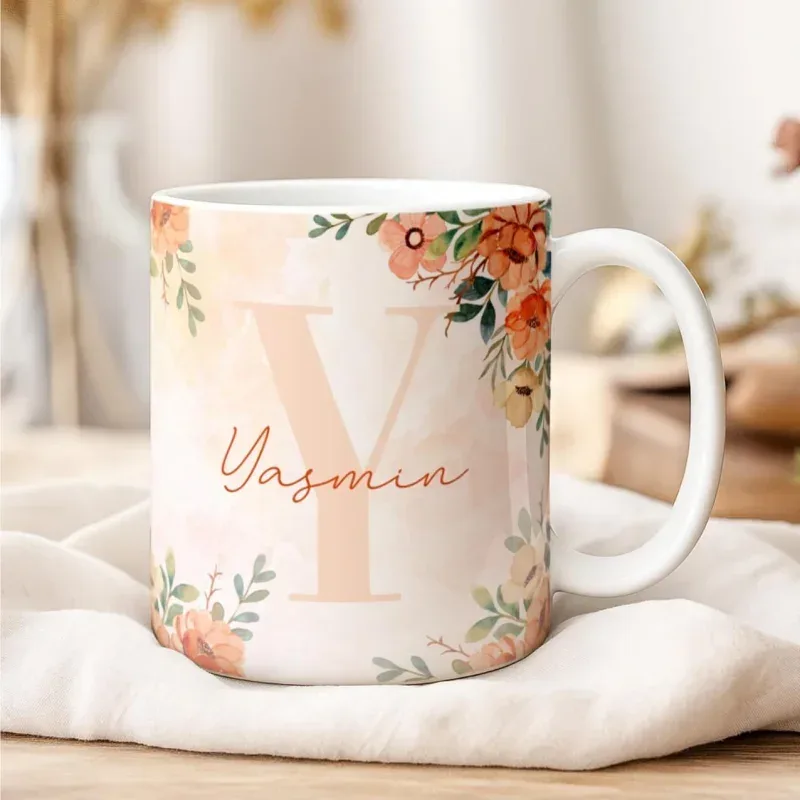 Caneca Alfabeto Floral A a Z Versão 2-gallery