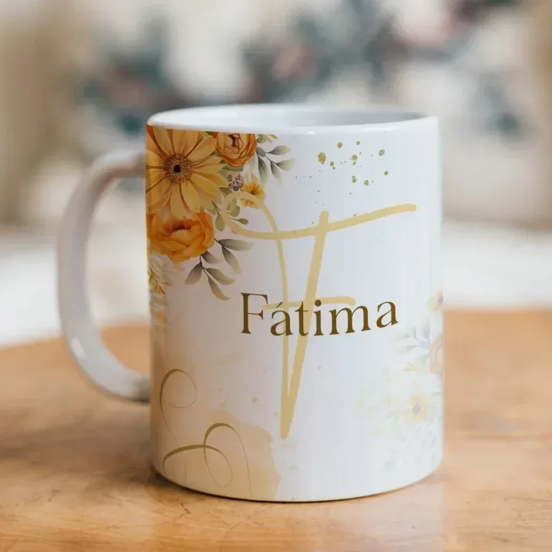 Caneca Alfabeto Floral A a Z Versão 3-gallery