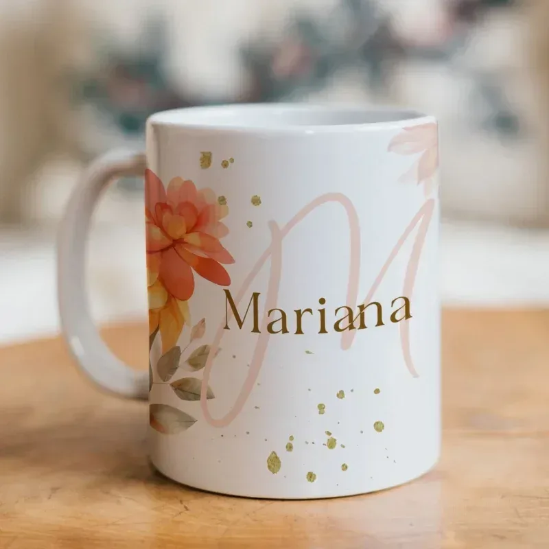 Caneca Alfabeto Floral A a Z Versão 3-gallery
