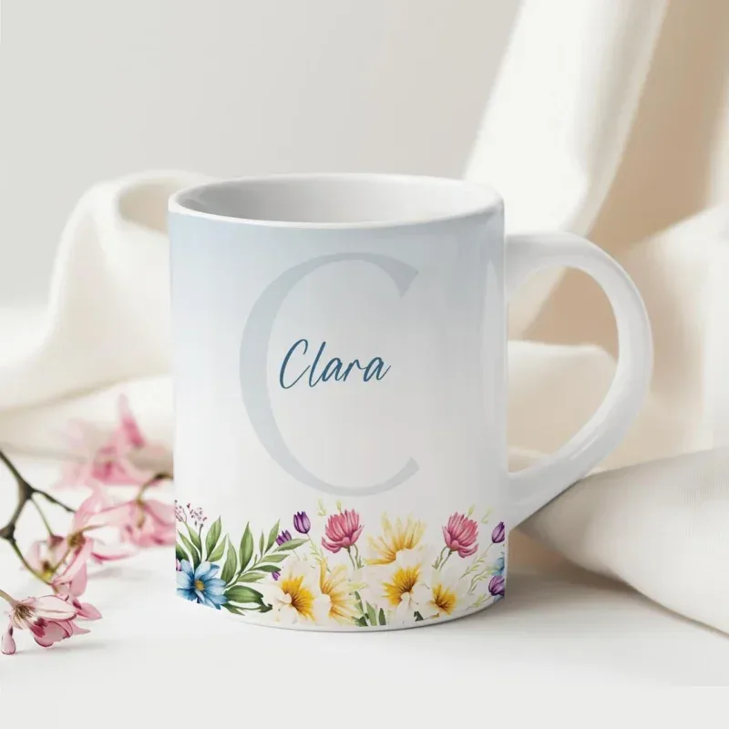 Caneca Alfabeto Floral A a Z Versão 4-gallery