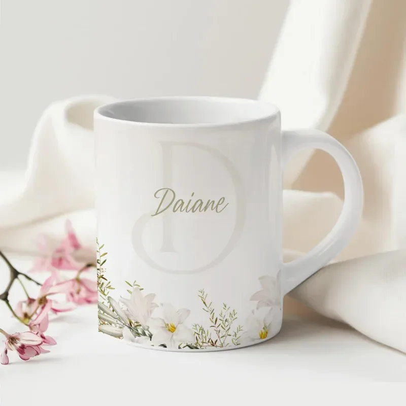 Caneca Alfabeto Floral A a Z Versão 4-gallery