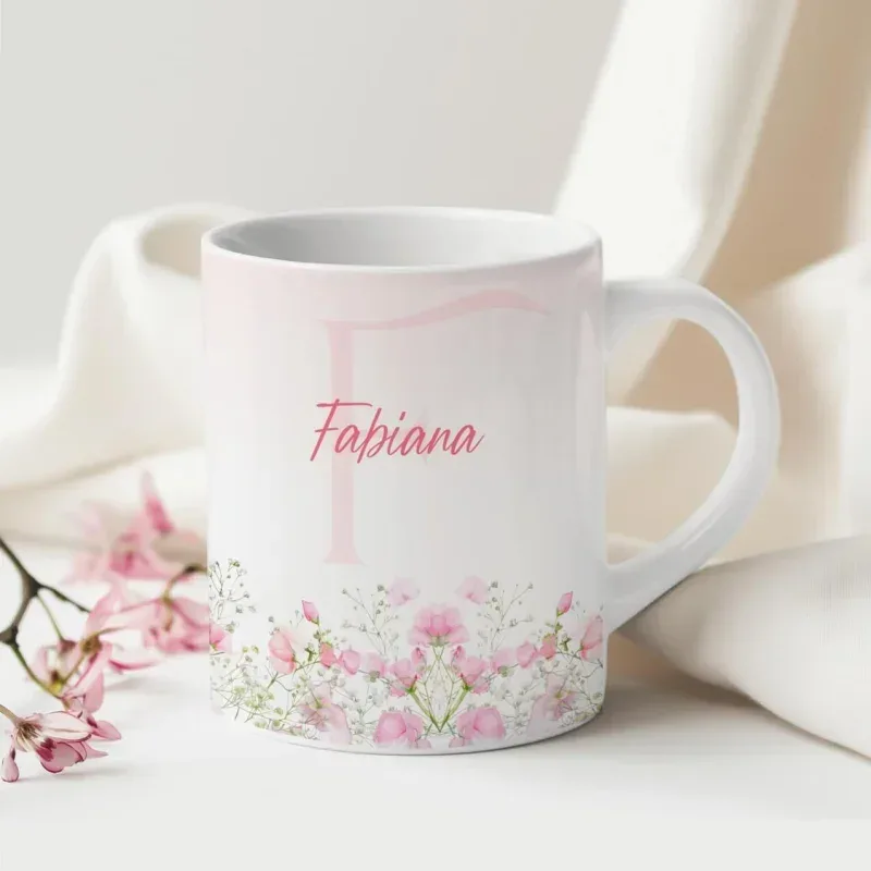 Caneca Alfabeto Floral A a Z Versão 4-gallery