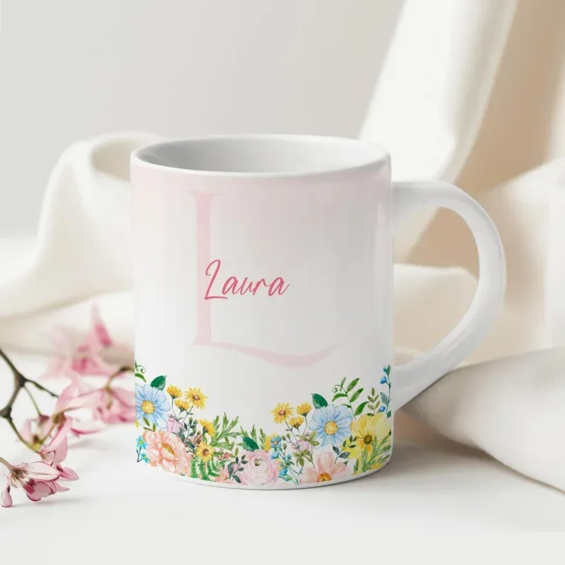 Caneca Alfabeto Floral A a Z Versão 4-gallery