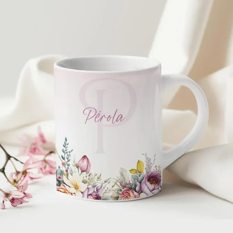 Caneca Alfabeto Floral A a Z Versão 4-gallery