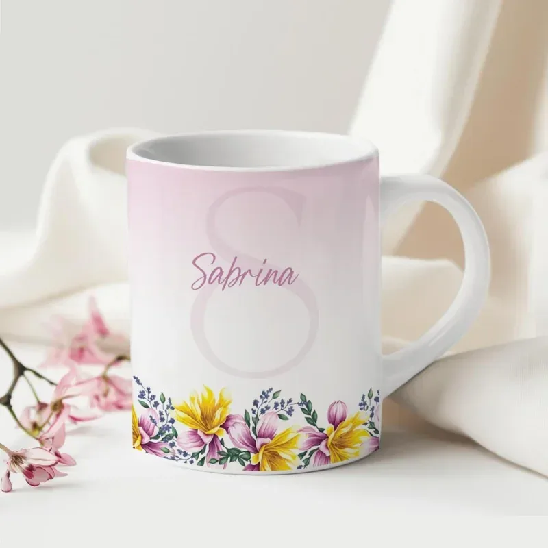 Caneca Alfabeto Floral A a Z Versão 4-gallery