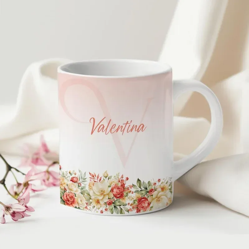 Caneca Alfabeto Floral A a Z Versão 4-gallery