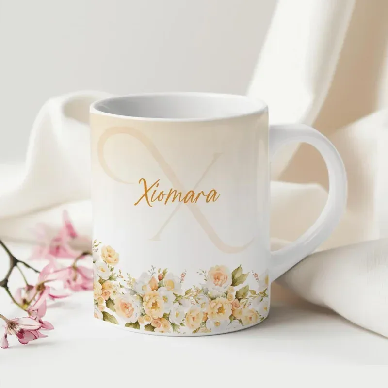 Caneca Alfabeto Floral A a Z Versão 4-gallery