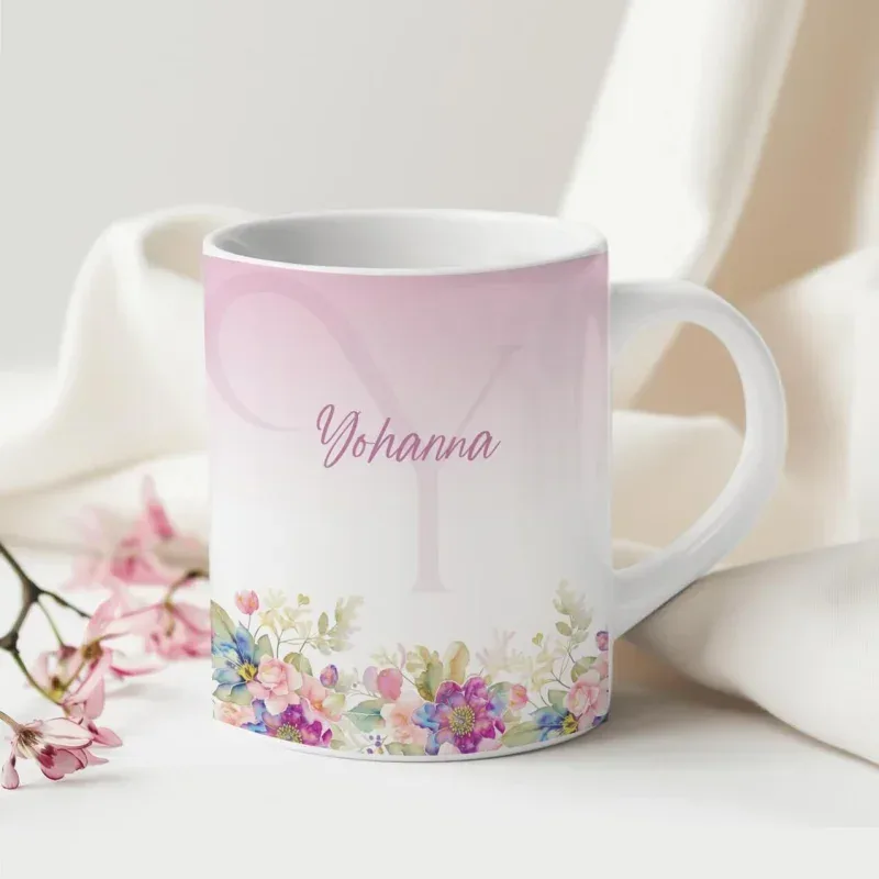 Caneca Alfabeto Floral A a Z Versão 4-gallery