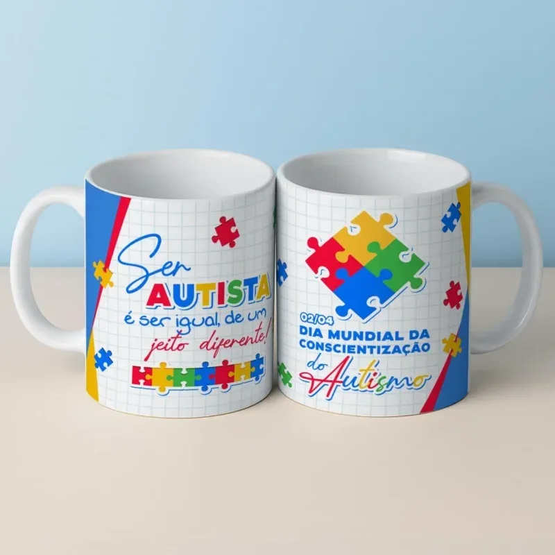Caneca Autismo é Ser Igual