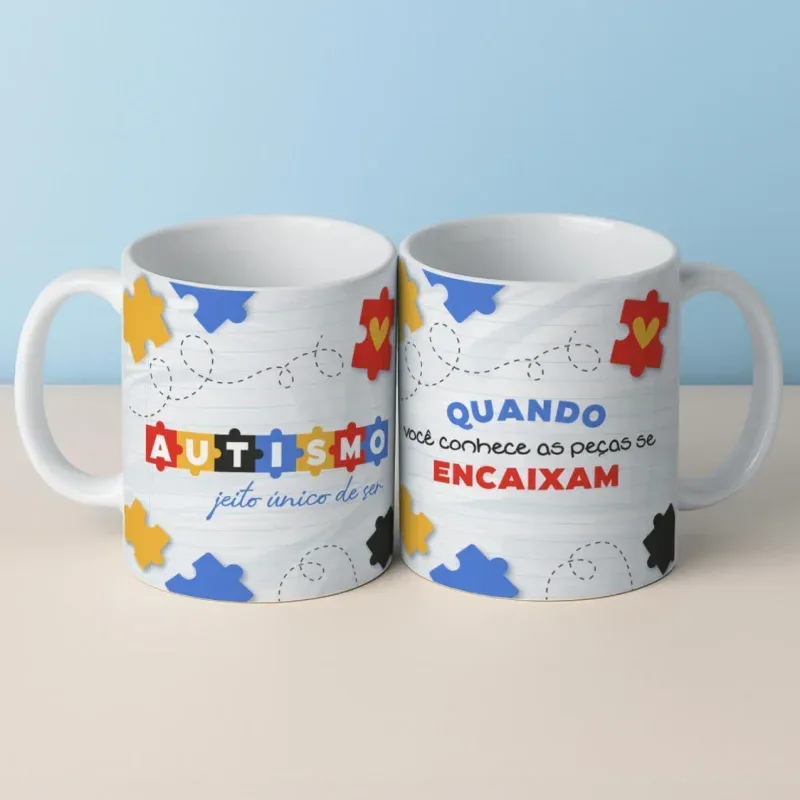Caneca Autismo Jeito Único de Ser