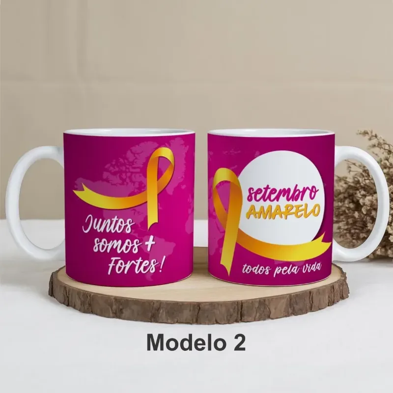 Caneca Setembro Amarelo Juntos somos mais Fortes 5 Modelos-gallery