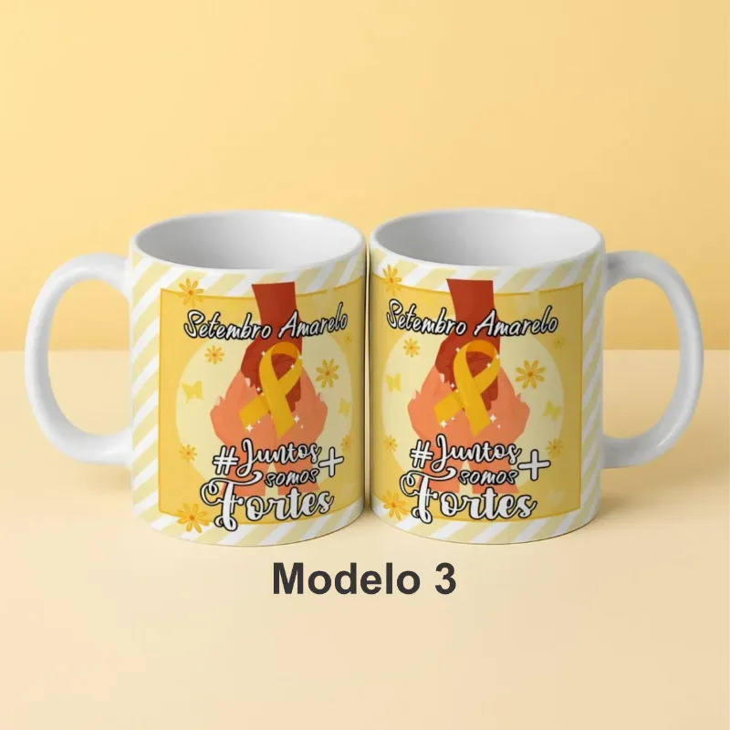 Caneca Setembro Amarelo Juntos somos mais Fortes 5 Modelos-gallery