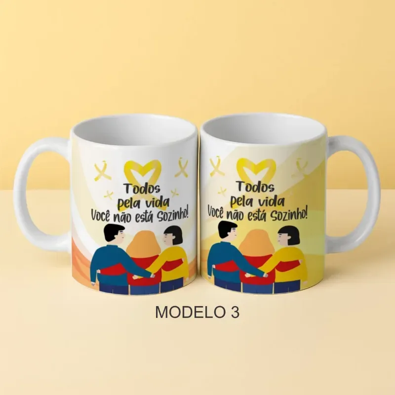 Caneca Setembro Amarelo Você Não Estar Sozinho 6 Modelos-gallery