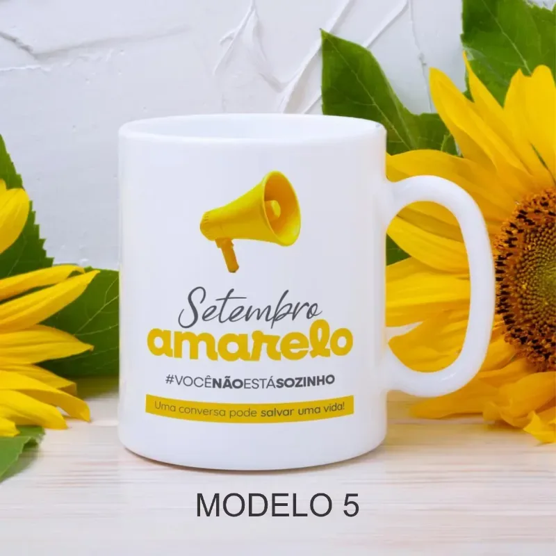 Caneca Setembro Amarelo Você Não Estar Sozinho 6 Modelos-gallery