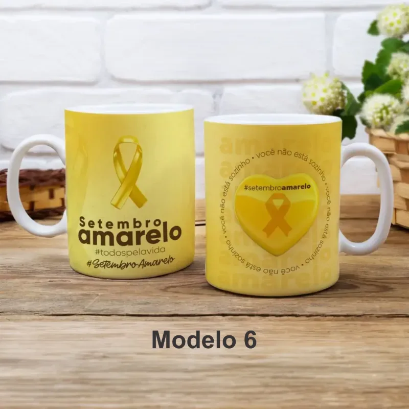 Caneca Setembro Amarelo Você Não Estar Sozinho 6 Modelos-gallery
